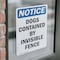 Signmission Dogs Contained By Invisible Fence, 5 in W x Rectangle, Vinyl Decal OS-2PACK-NS-D-57-V-11439 - alternate 3